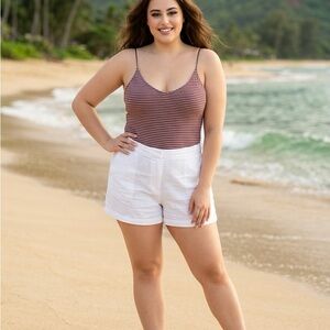 Gaze Black and White Striped Top